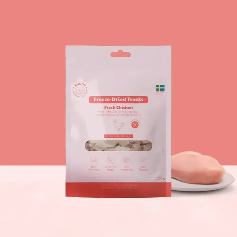 Buddy FD Treats Singles Raw Chicken 100 g Utförsäljning