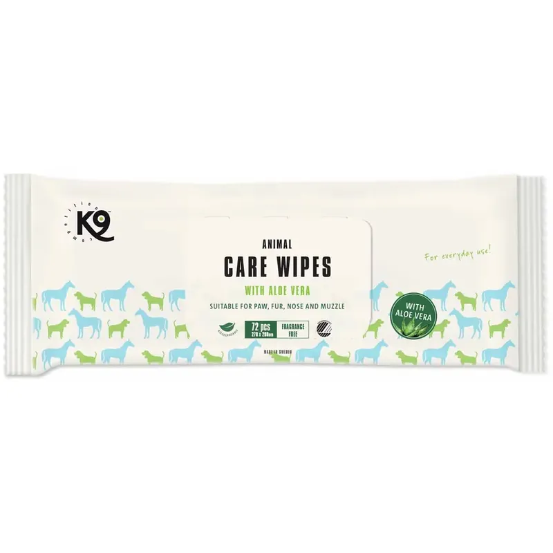 K9 Animal Care Wipes 72 st prisnedsättning