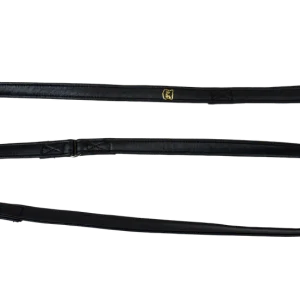 Billig G & E Koppel Skinn Svart 110 cm