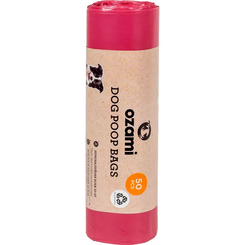 Bajspåse Rosa 50/rulle, Ozami Rabatter