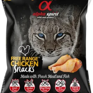 Trygg betalning alpha spirit CAT free range chicken snack 50 g
