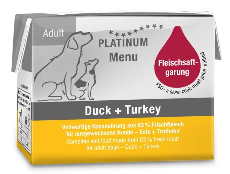 Platinum MENU Adult Duck+Turkey 90 g Beställ idag