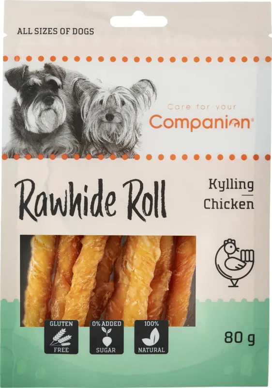 Köp nu Companion Rawhide Roll Chicken 80 g