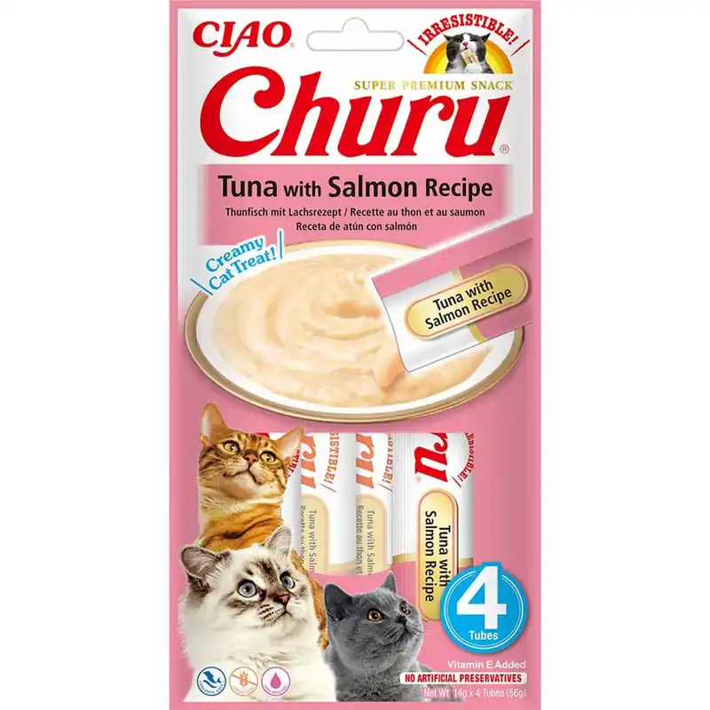 Churu Cat Tuna with Salmon 4 st Snabb leverans