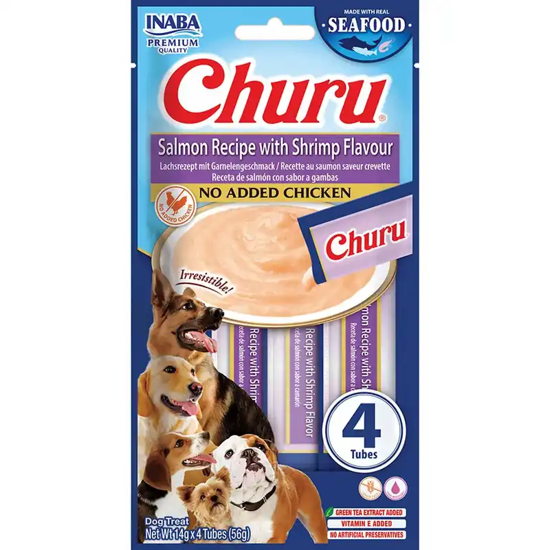 Churu Dog Fish with Salmon and Shrimp 56 g Endast idag