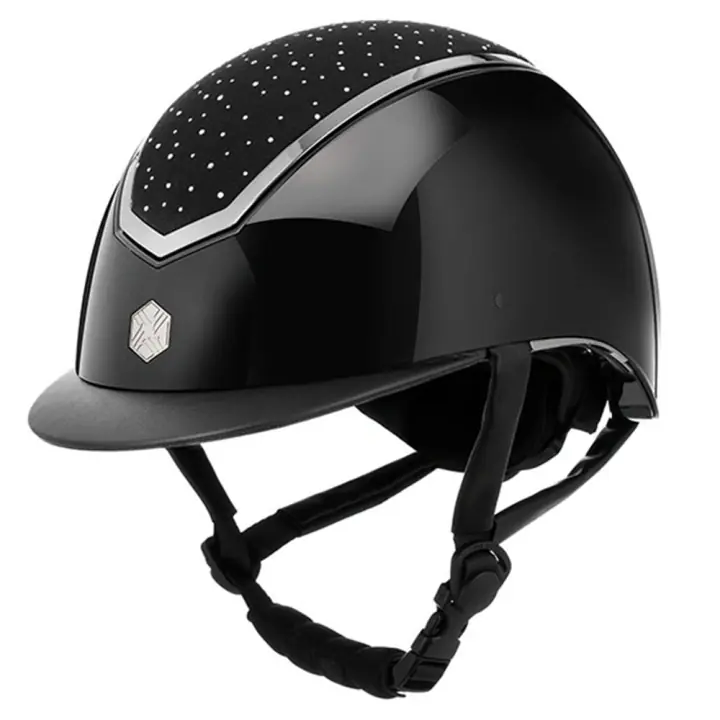 Begränsat antal Ridhjälm Kylo Gloss Crystal Svart/Chrome
