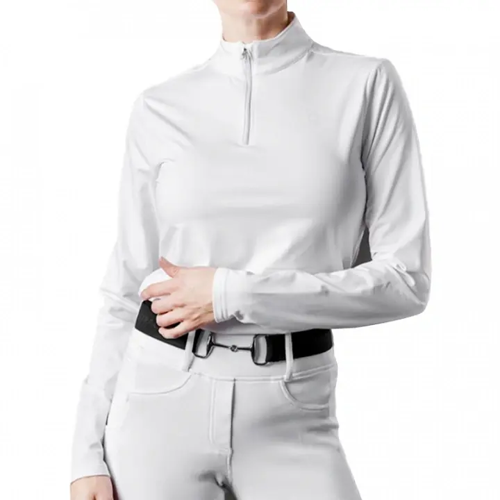Sista chansen Funktionströja Kolyma 1/4 Zip Vit