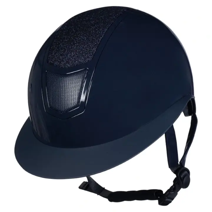 Ridhjälm Shiny Diamond Wide Peak Marinblå Expressleverans