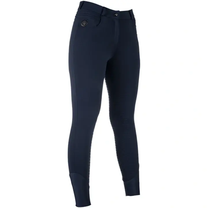 Värmeridbyxor Comfort Full Grip Marinblå Bästa pris