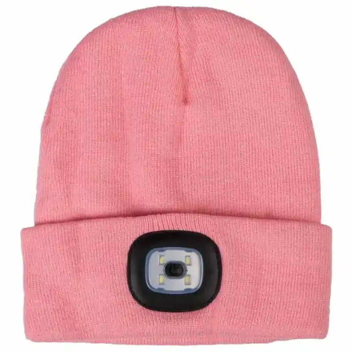 Trygg betalning Mössa med Lampa Honey Rosa