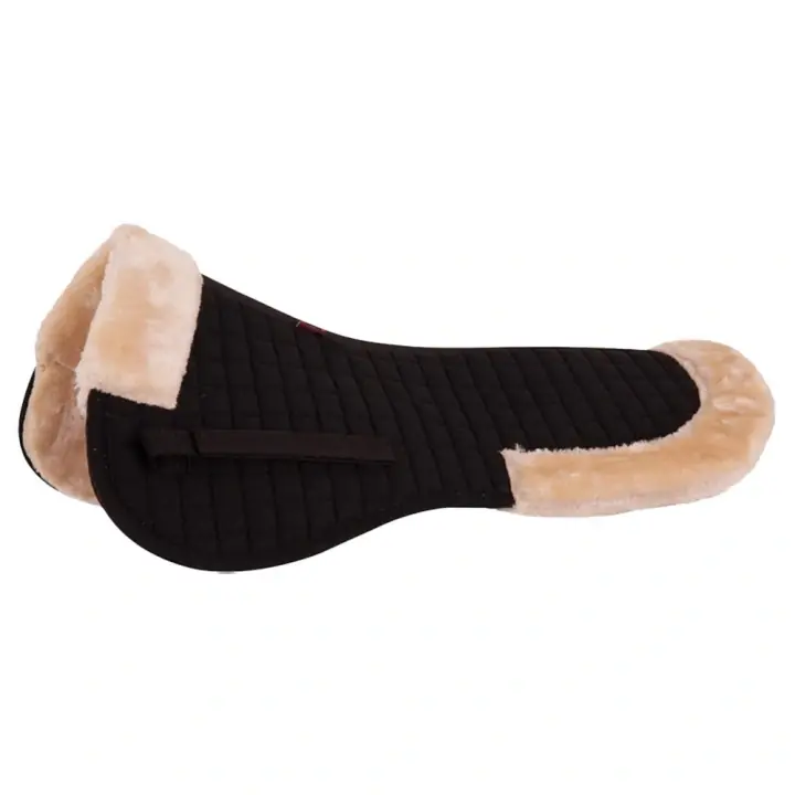 Utförsäljning Sadelpad Synthetic Sheepskin Svart/Natur