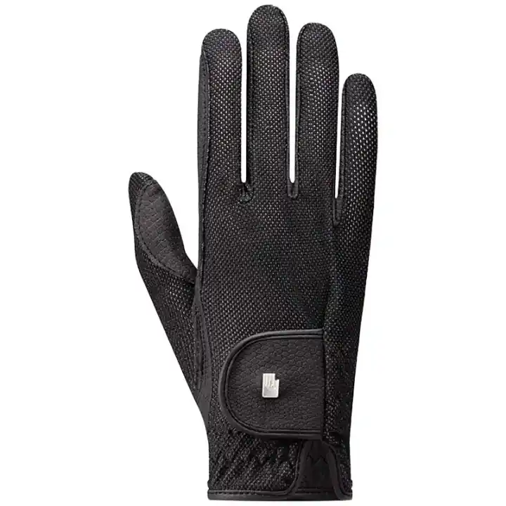 Endast idag Ridhandskar Barn/Junior Roeck-Grip Lite Svart