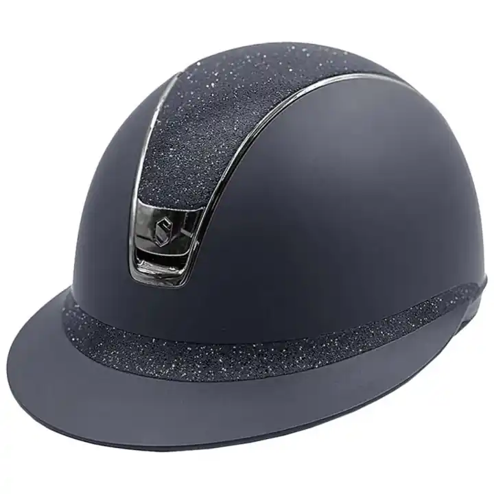 Outlet Ridhjälm Miss Shield Shadowmatt Crystal Fabric 2.0 Marinblå