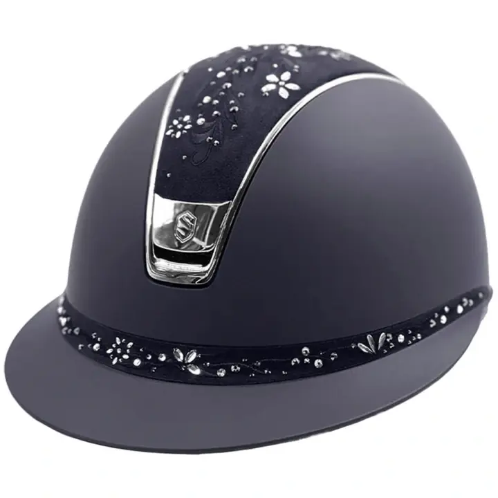 Ridhjälm Miss Shield Shadowmatt Flower Sjewellery Chrome 2.0 Marinblå Beställ nu