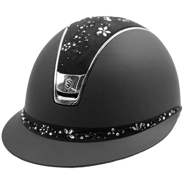 Ridhjälm Miss Shield Shadowmatt Flower Sjewellery Chrome 2.0 Svart Begränsat antal