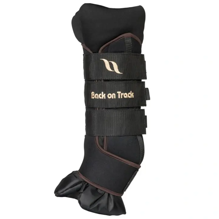Stallbandage Royal Quick Wraps Deluxe Svart/Brun Kampanj