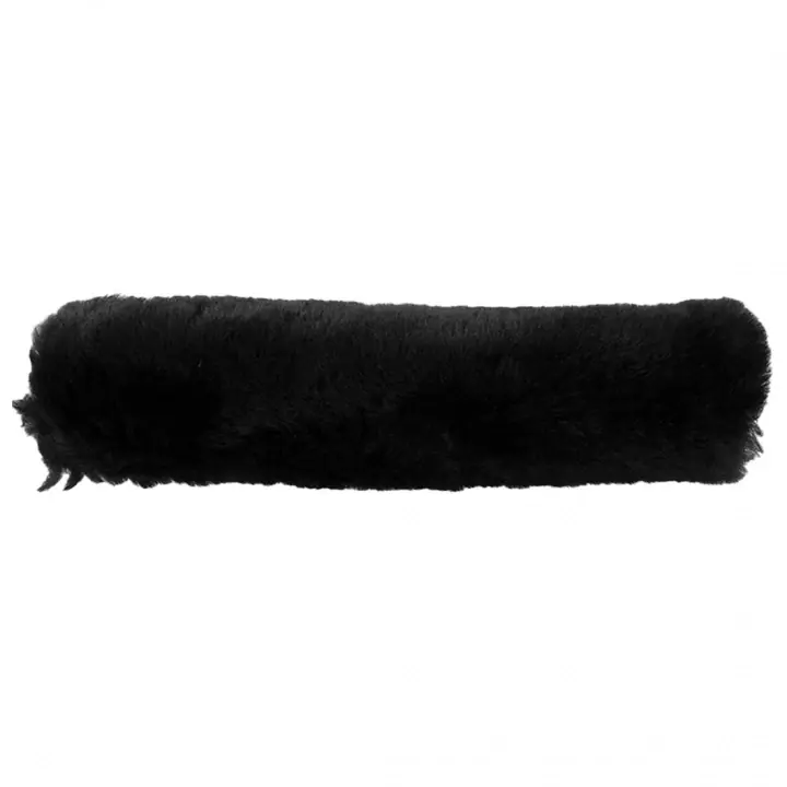 Snabb frakt Nosludd Sheepskin Svart