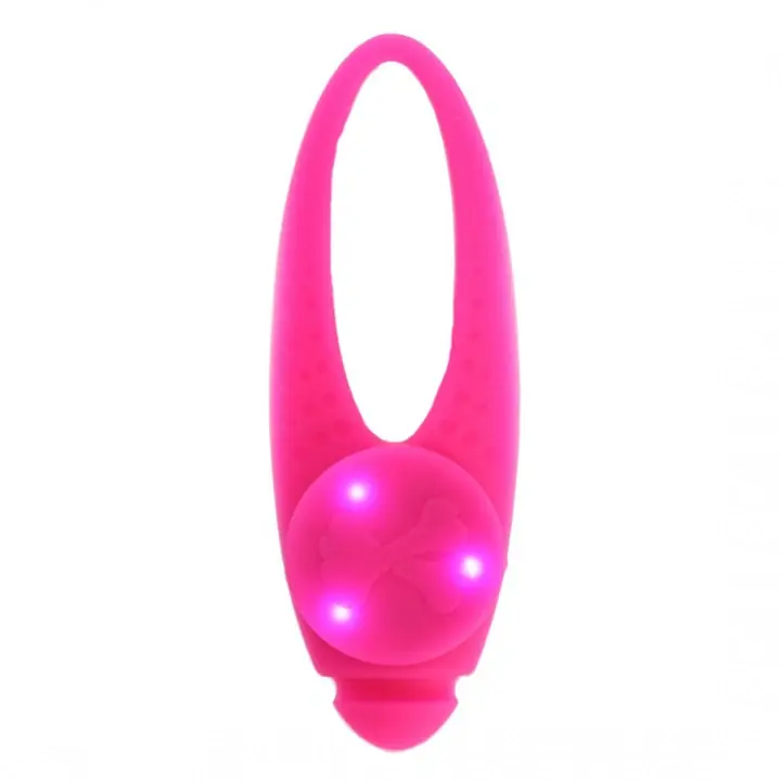 Blinklampa Basic Silikon LED Rosa Lågt pris