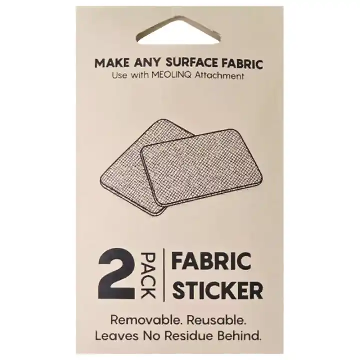 Fästlapp för Ridhjälm Fabric Sticker 2-pack Svart Premium