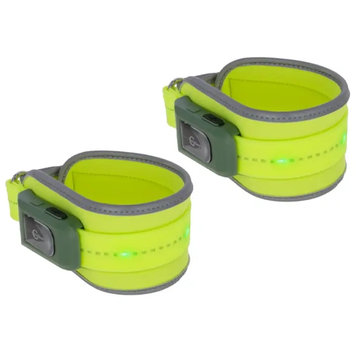 Beställ idag Benreflexer High-Visibility LED 2-pack Gul