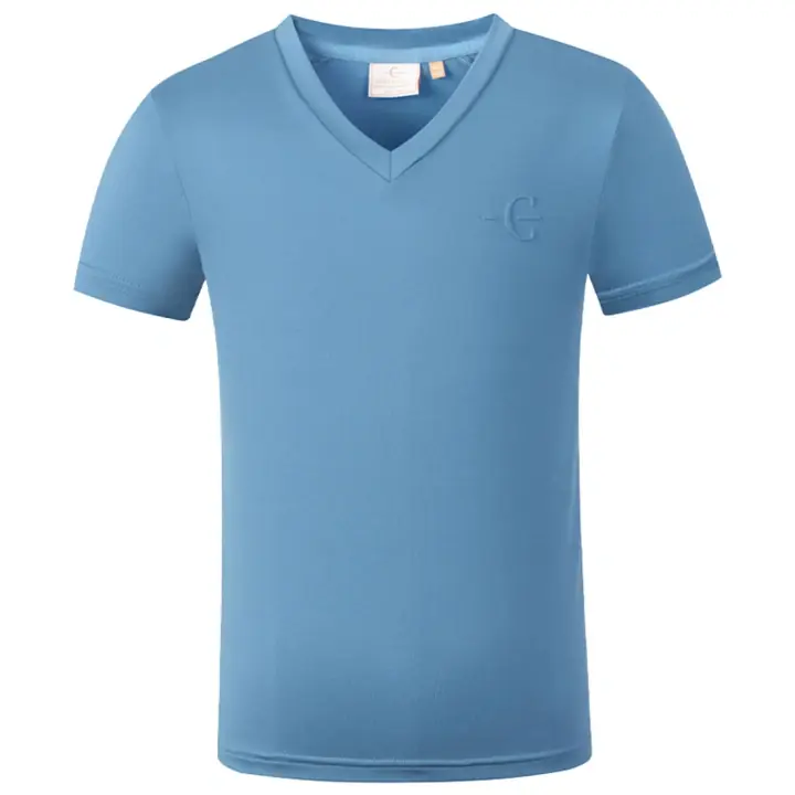 T-shirt Barn/Junior V-Neck Blå Erbjudande