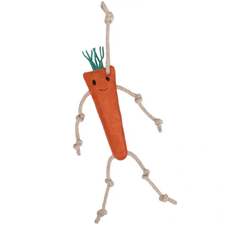 Begränsat antal Hästleksak Carrot i Mocka ECO Orange