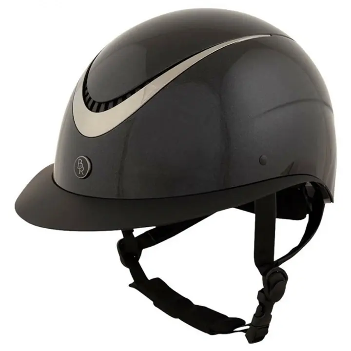 Ridhjälm Theta Plus Glossy Svart/Gunmetal I lager