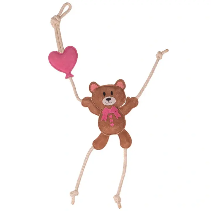 Hästleksak Valentine Bear i Mocka Brun/Rosa Snabb leverans