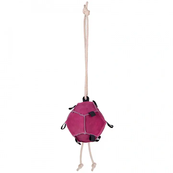 Hästleksak Boll Loop i Mocka Rosa Kampanj