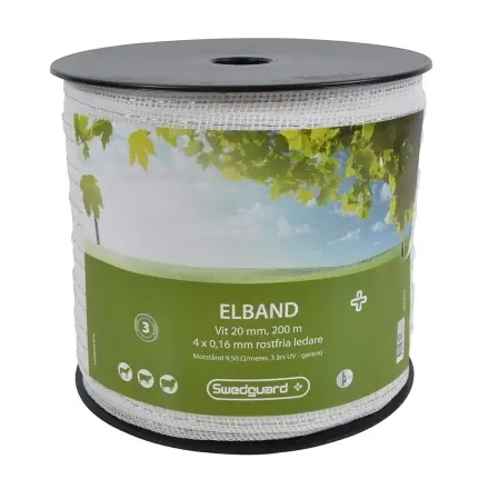 Erbjudande Elband 20mm Vit 200m