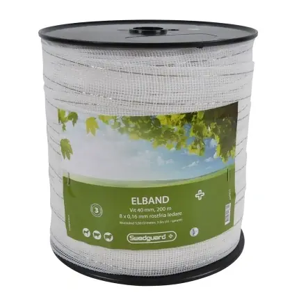 Elband 40mm Vit 200m Reapris