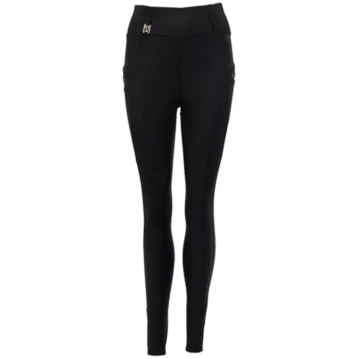 Begränsat antal Ridtights Tregging Exposure Silicone Full Seat Svart