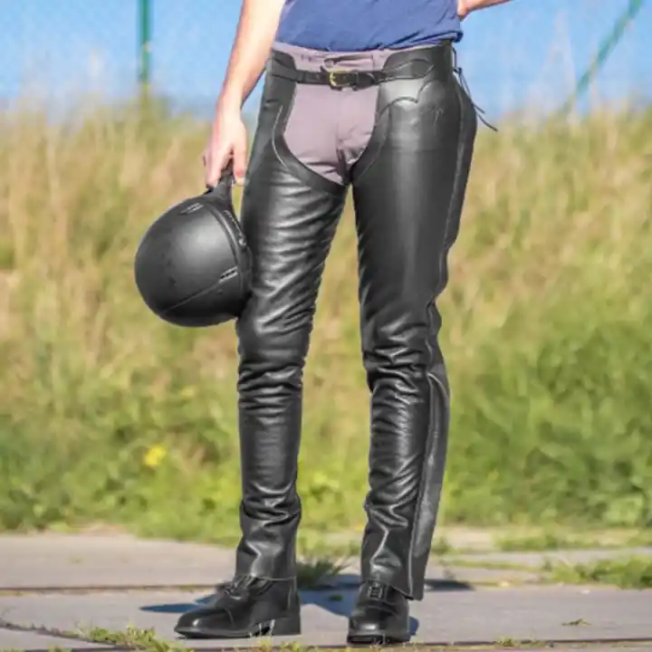 Begränsad tid Långa Chaps Leather Svart