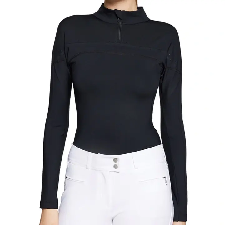 Outlet Funktionströja Amber 1/2 Zip Svart