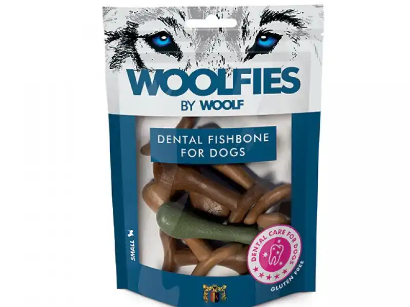 Woolfies - Tandfiskben Liten, 200g Extra rabatt