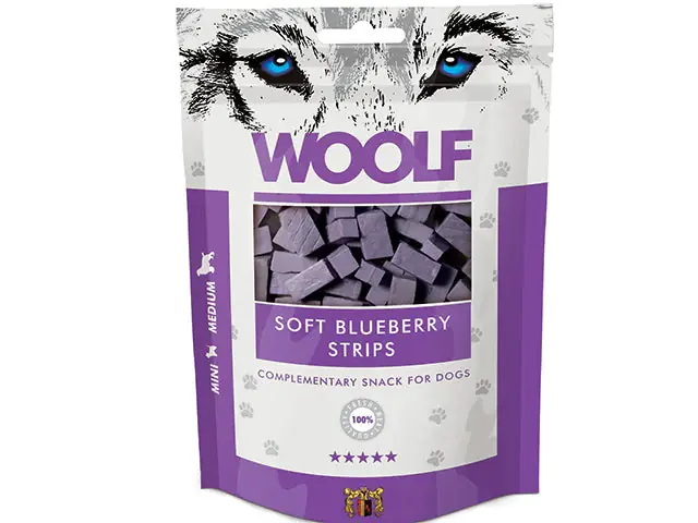 Köp nu Woolf - Mjuka Blåbärsränder, 100g