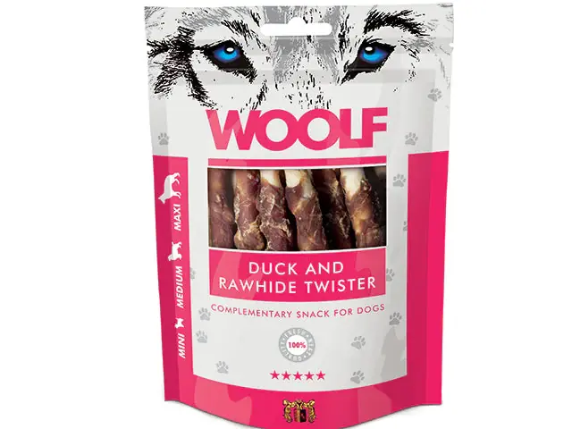 Woolf - Anka och lädertwister, 100g Rea