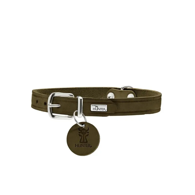 Hunter - Halsband Aalborg, olivgrön Premium