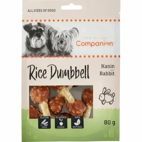 Companion - Kaninris hantel, 80g Rabatter