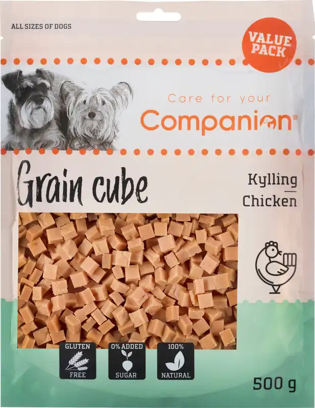 Billigare Companion Kycklingkorns kub, 500g