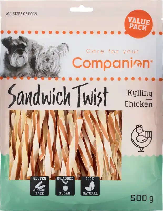 Companion - Kyckling Twist, 500g Rabatter