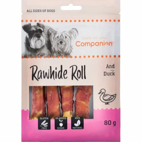 Populärt val Companion - Anka Råhud Rullar, 80g