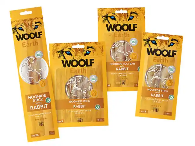 Fynd Woolf - Earth Nohide Rabbit - flera storlekar
