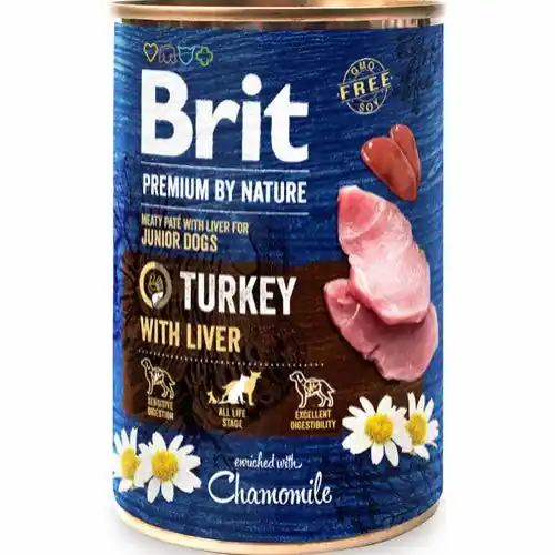 Brit - Premium av Natur, Kalkon med lever Rabatt