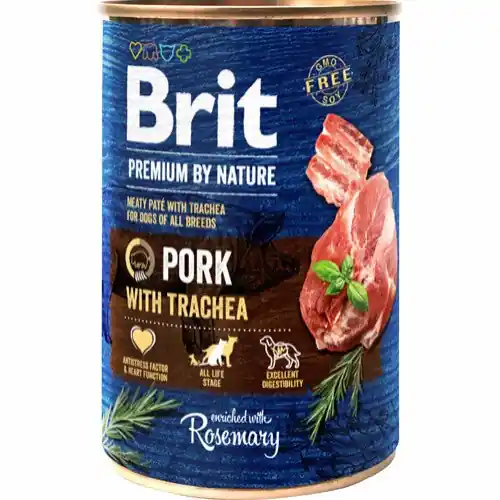 Brit - Premium av Natur, Fläsk med Trakea Rabatt
