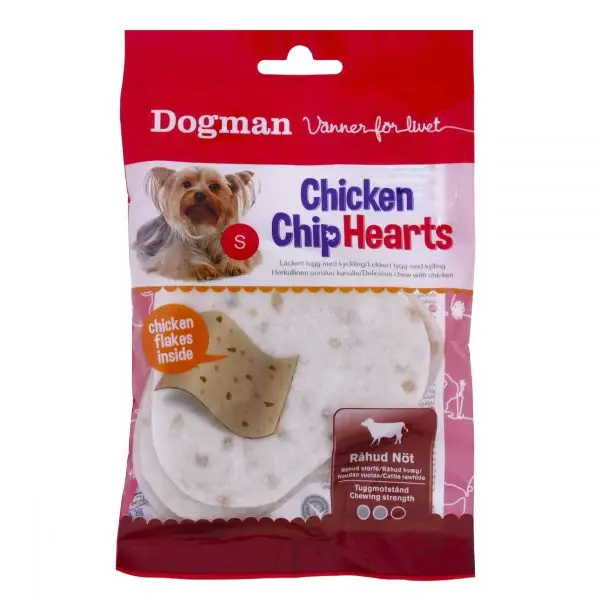 Dogman - Kyckling Chip hjärtan Nyhet
