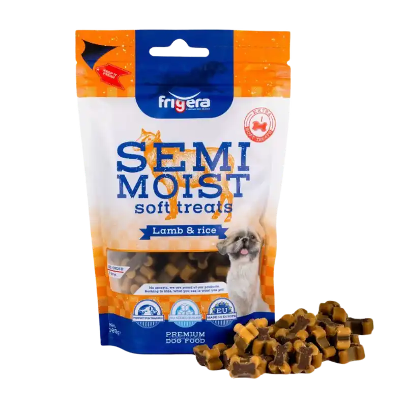 Frigera - Semi-fuktig mjuk, lamm/riskorn, 165 g Premium