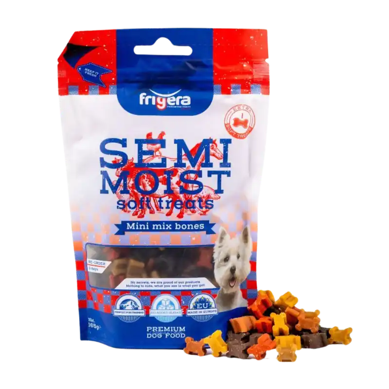 Frigera - Semi-fuktig mjuk, mini blandning ben, 165 g Snabb leverans