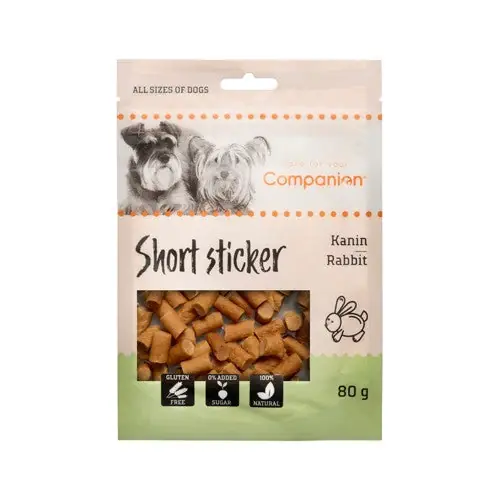Companion - Korta kaninstickers, 80g Endast idag
