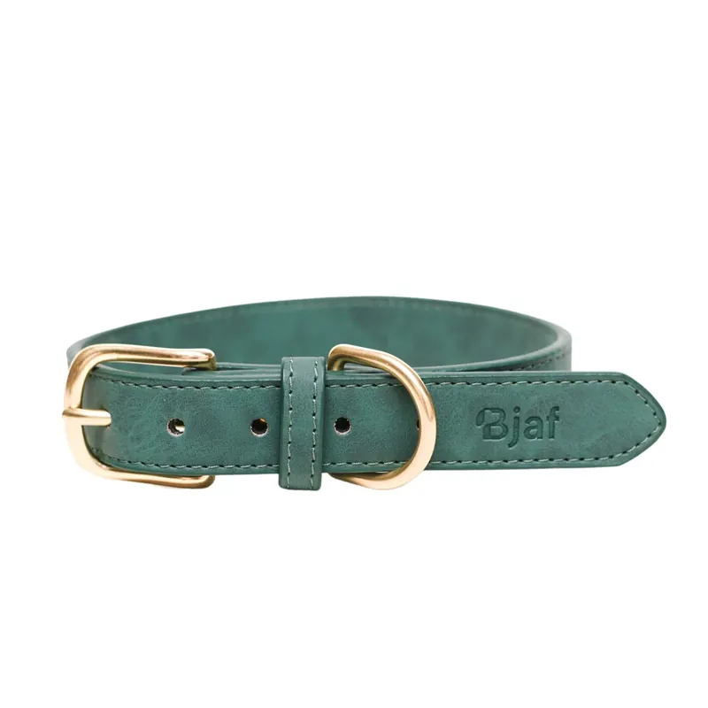 Billig Bjaf - Milano halsband, skogsgrön - roséguld